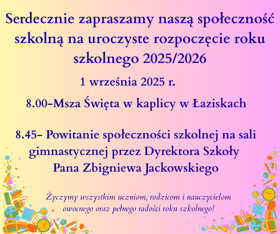 Rozpoczęcie roku szkolnego